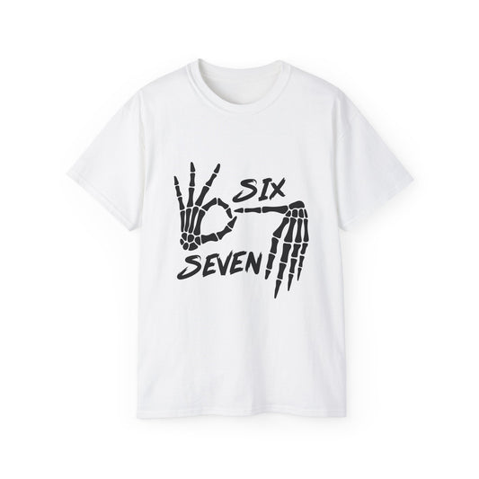 Haunted by 6-7 Unisex Tee - Halloween 2025 Millennial Parent Shirt