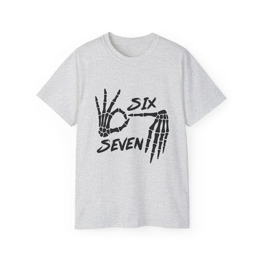 Haunted by 6-7 Unisex Tee - Halloween 2025 Millennial Parent Shirt